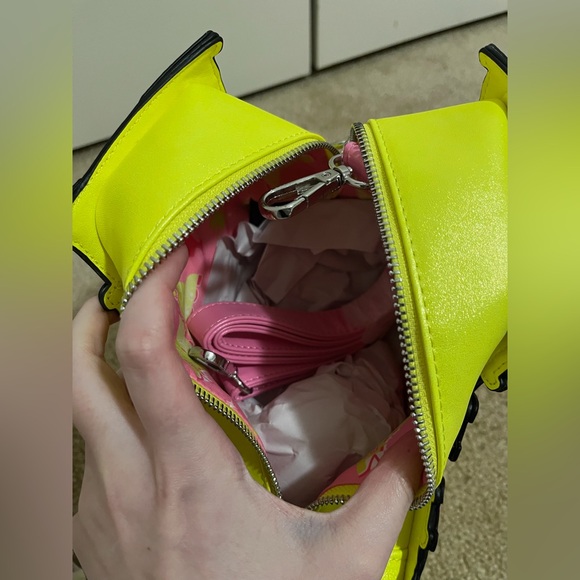 Loungefly 65TH Anniversary Barbie Neon Yellow Pink Skate Bag AMC Mattel NWT - Picture 6 of 9